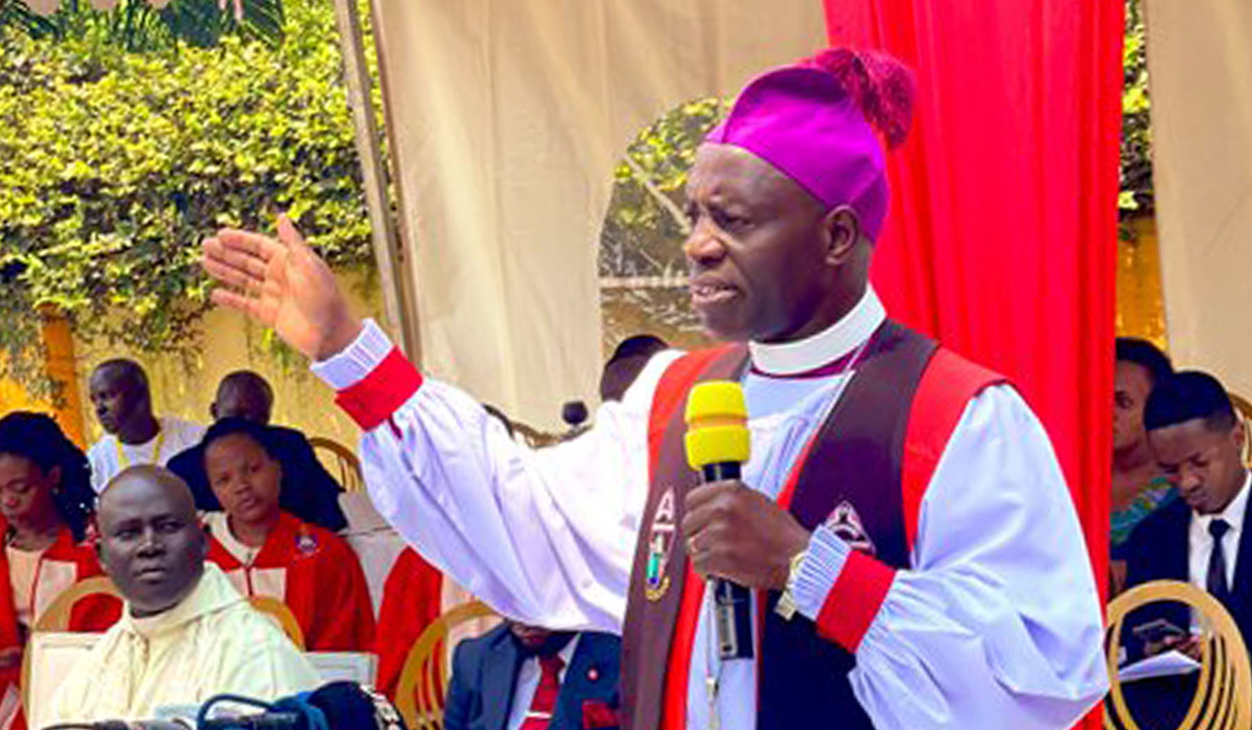 Lay Your hands and bless Your Children. Bishop Nathan Ahimbisibwe of South Ankole Diocese Charges Parents.