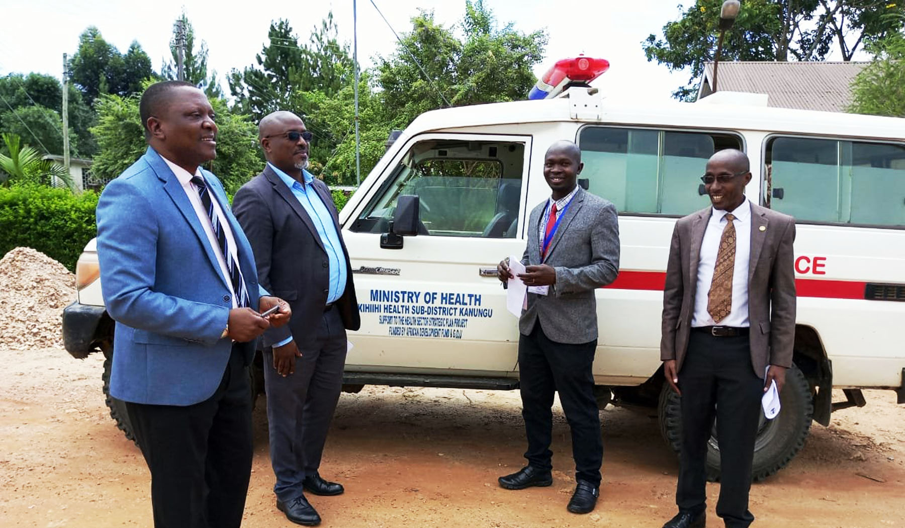 Mpungu Health Centre IV Receives an emergency Ambulance boost.