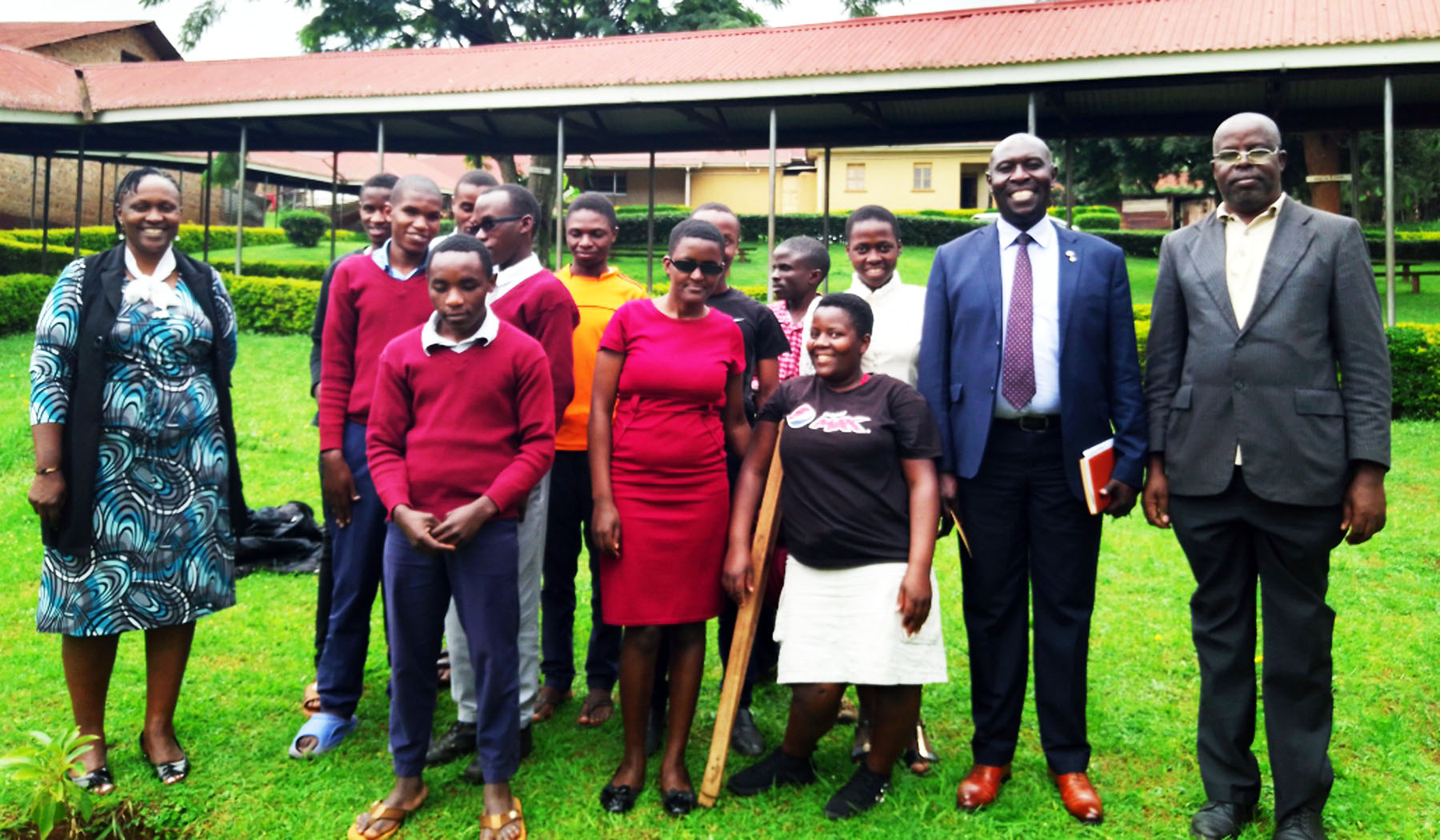 Kabale Northern Division Council Donates Braille Paper to Visually Impaired Students at Hornby High School.